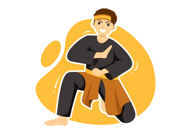 Pencak Silat  Illustration