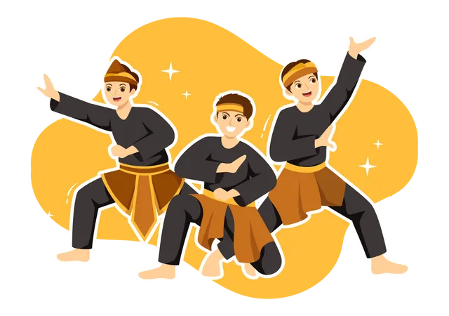 Pencak Silat  Illustration