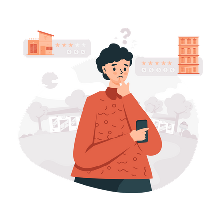 Penser à choisir une maison ou un appartement  Illustration
