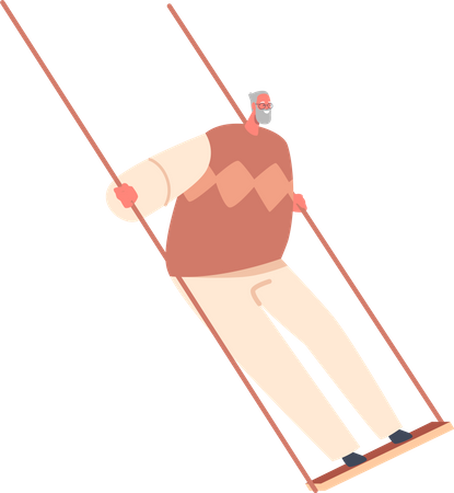 Pensioner Swing  Illustration