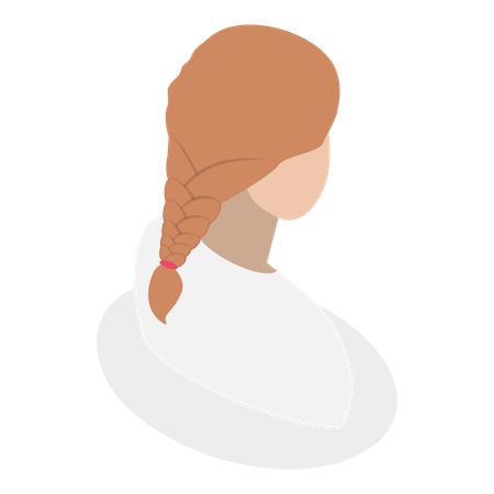 Penteado feminino  Ilustração