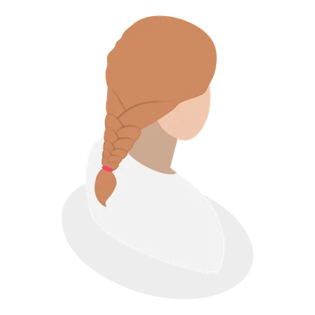 Penteado feminino  Ilustração