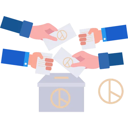 People Are Voting Illustration