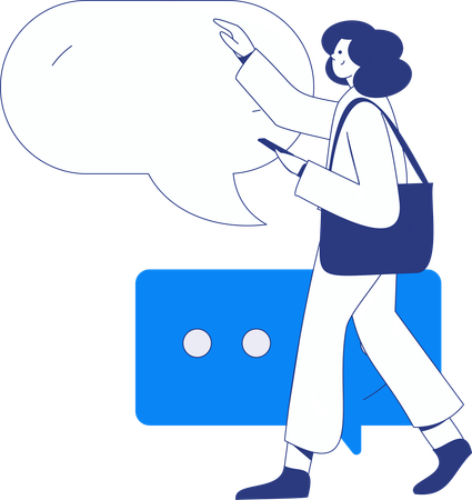 オンラインでビジネス会議に参加する人々  イラスト