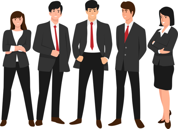 People characters for business  Illustration