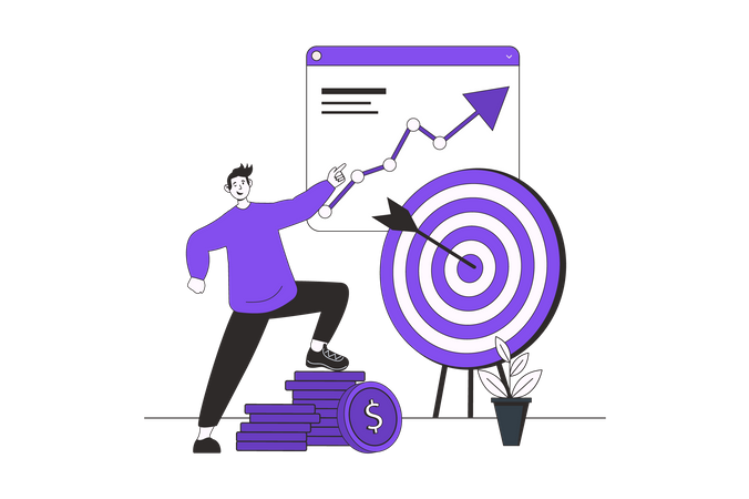People create strategy and planning tasks  Illustration