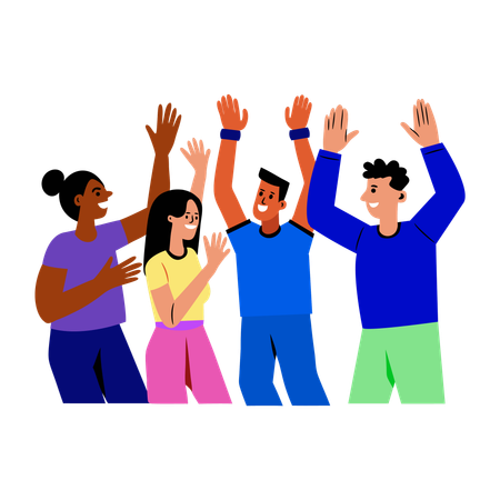 People dancing in party  Illustration