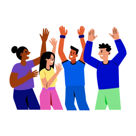 People dancing in party  Illustration