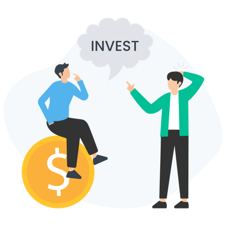 People discussing on Investment Plan  Illustration