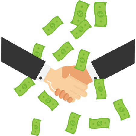 People doing business agreement  Illustration