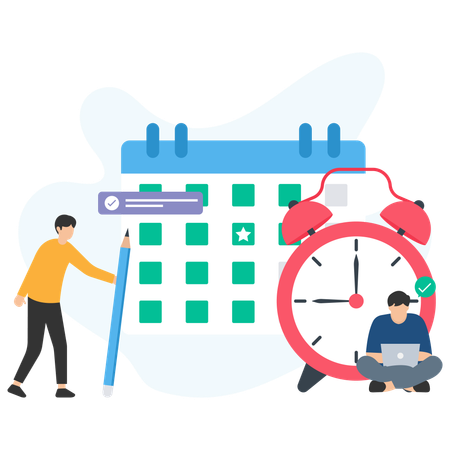 People Doing Business Appointment  Illustration