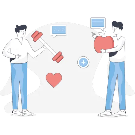People  doing cancer treatment awareness  Illustration