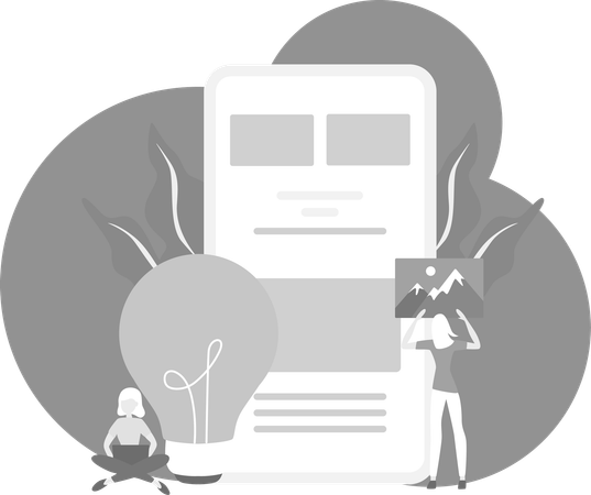 People Doing Creative Business  Illustration