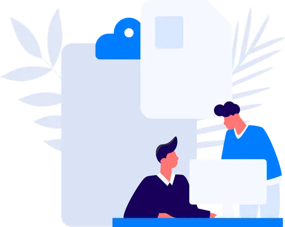 People doing Customer Evaluation  Illustration