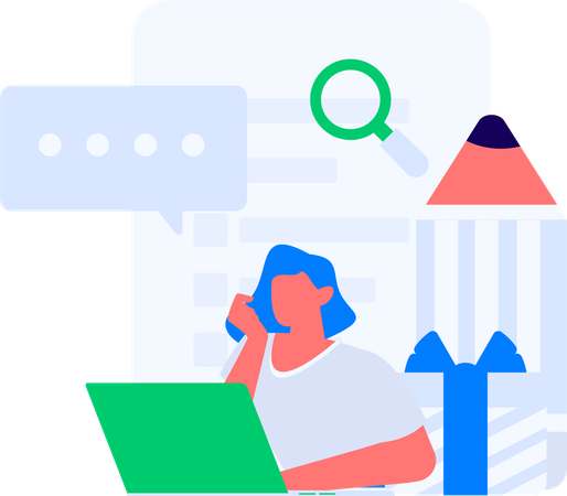 People doing Customer Evaluation  Illustration