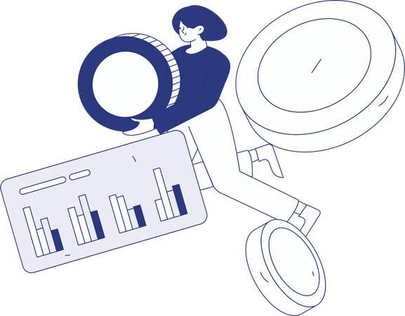 People doing secure investment  Illustration