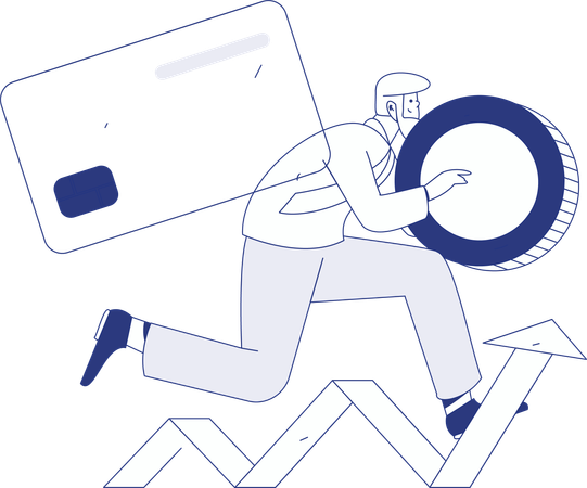 People doing secure investment  Illustration
