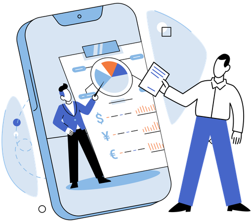 People doing virtual meeting  Illustration