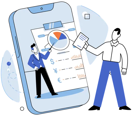 People doing virtual meeting  Illustration