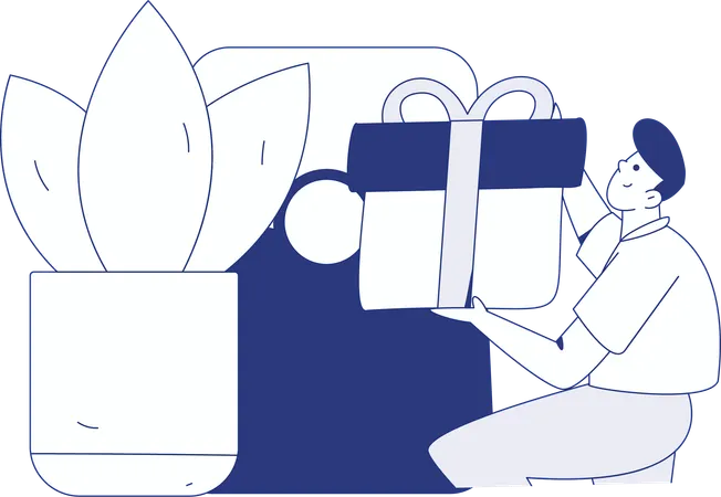 People earning discount offers on sale shopping  Illustration