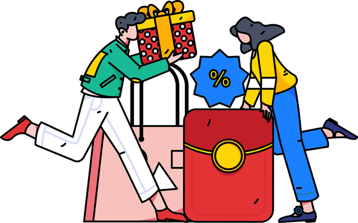 People earns reward points on shopping  Illustration