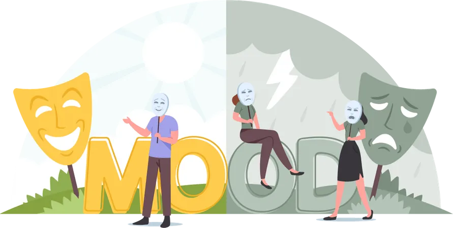 People Emotion Mood Illustration
