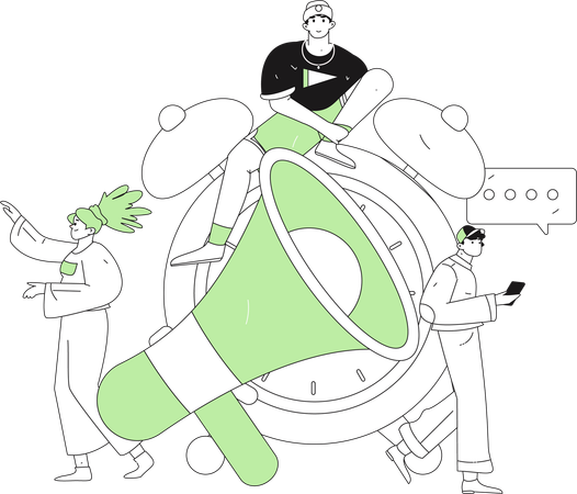 People enjoy consumer notification for discount  Illustration