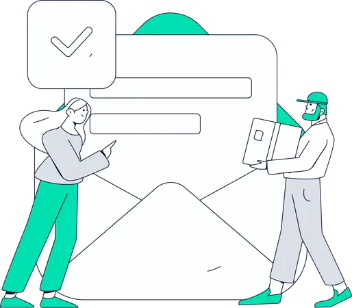 People filling Customer Poll  Illustration