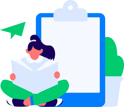 People filling questionnaire form  Illustration