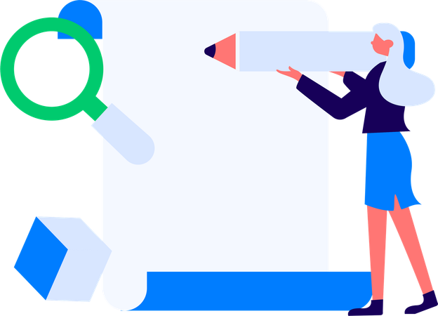 People filling questionnaire form  Illustration