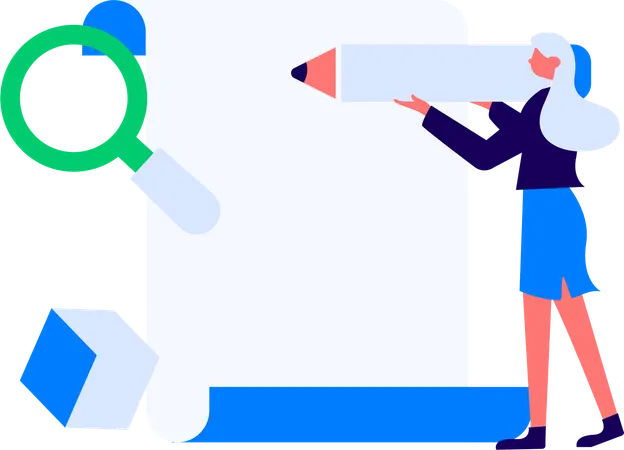 People filling questionnaire form  Illustration