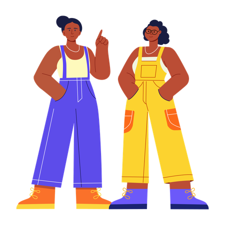 People getting ally support  Illustration