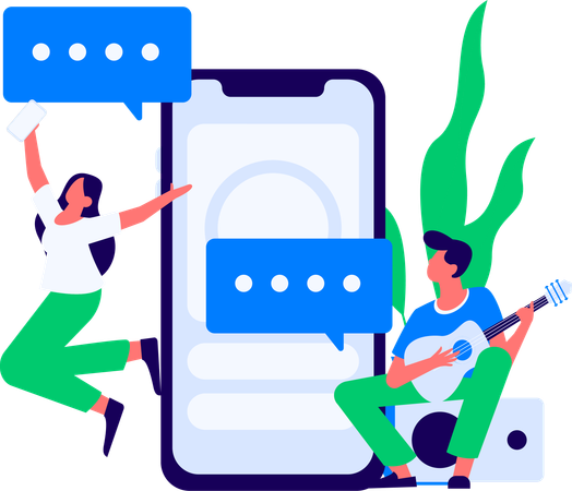 People giving Business Rating  Illustration
