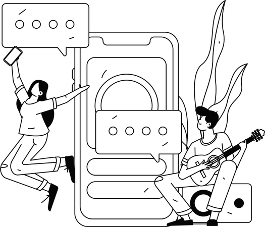 People giving Business Rating  Illustration