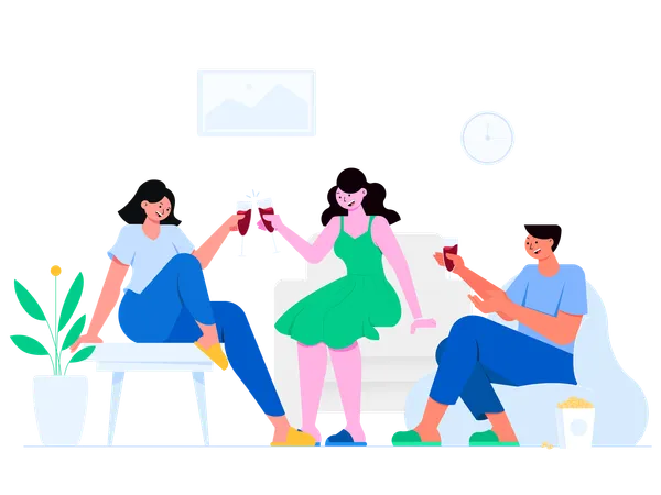 People Gossiping  Illustration