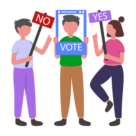 People have Freedom to Vote  Illustration