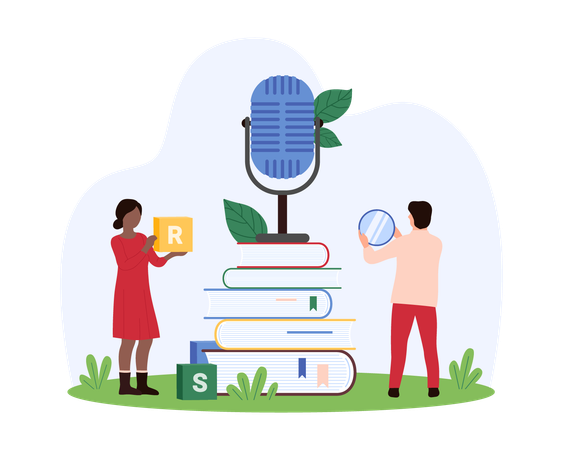 People having Speech therapy for treatment of speaking disorders  Illustration