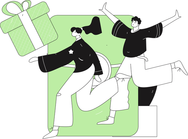 People invitation on special occasion  Illustration