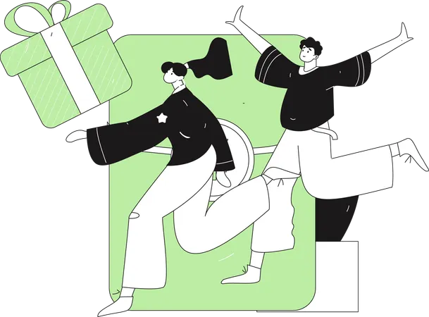 People invitation on special occasion  Illustration