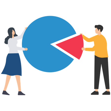 People Making Analysis Report  Illustration