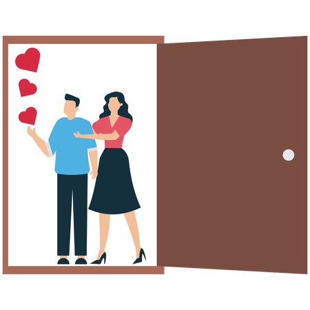 People opening Up to New Relationships  Illustration