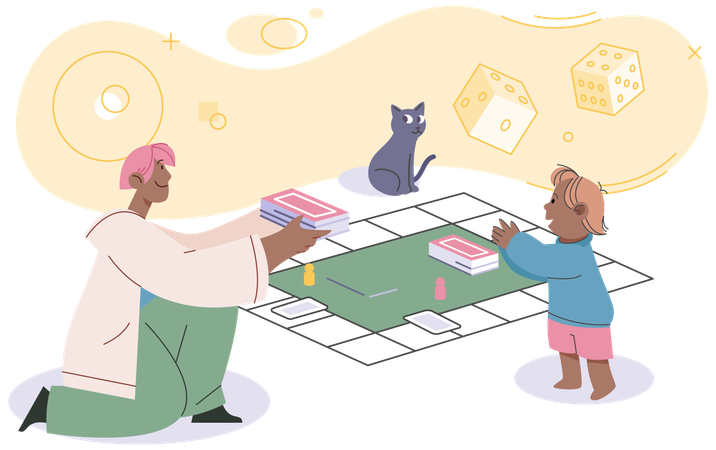 People playing games together forge deep connections and create unforgettable experiences  Illustration