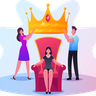 royal crown illustration svg