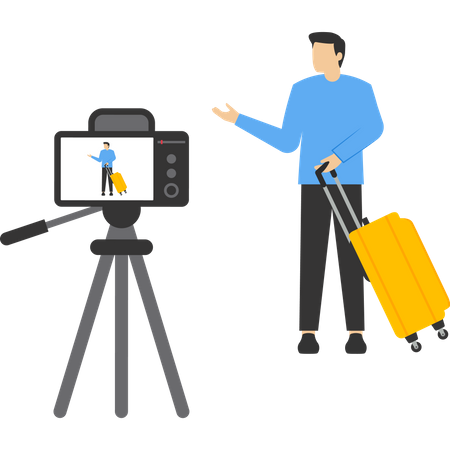 People recording video  Illustration