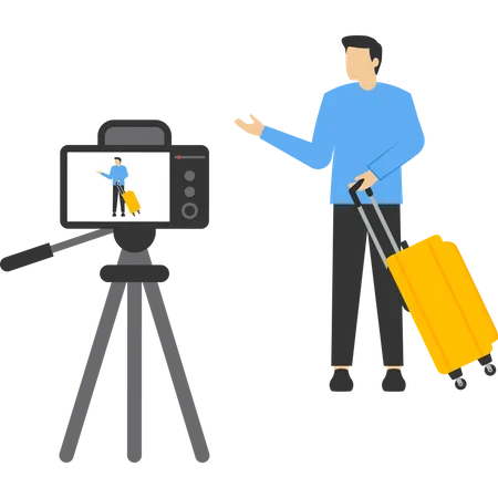 People recording video  Illustration