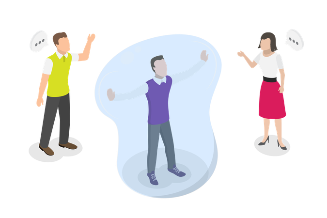 People  Respect to Private Space  Illustration