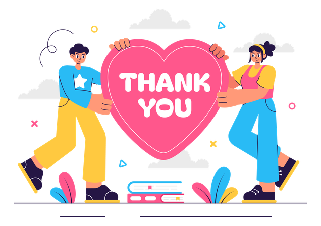 People showing thank you  Illustration