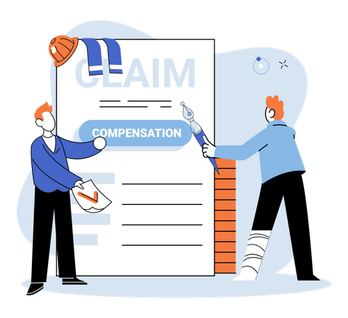 People taking for health insurance  Illustration