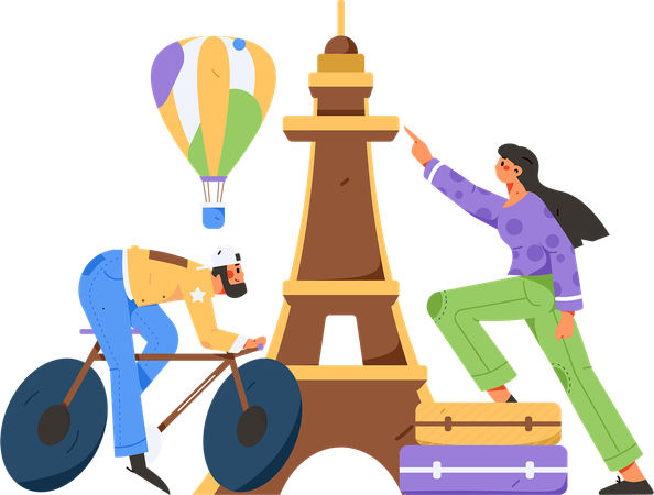 People travelling  Illustration