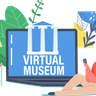illustration virtual museum